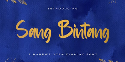 Sang Bintang Font Poster 1