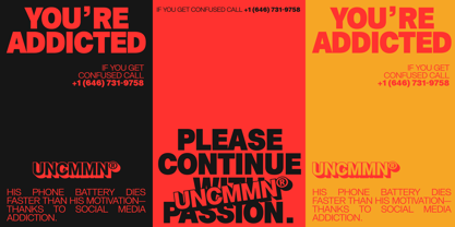 UNCMMN Nominee Font Poster 13