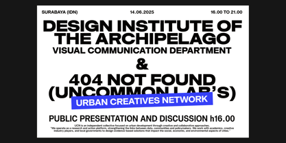 UNCMMN Nominee Font Poster 14