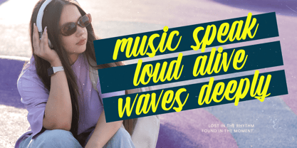 Chunky Slandis Font Poster 9