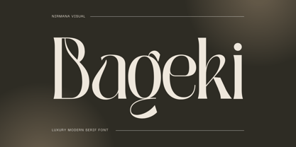 Bageki Luxury Font Poster 1