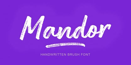 Mandor Brush Font Poster 1