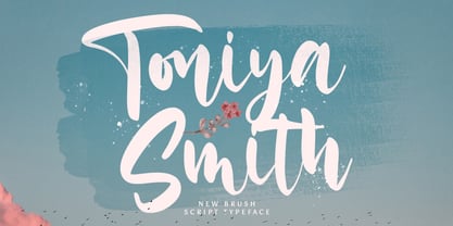 Toniya Smith Font Poster 1