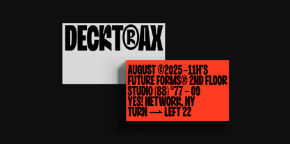 Dx Kord Font Poster 12