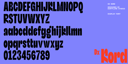 Dx Kord Font Poster 3