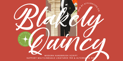 Blakely Quincy Font Poster 1