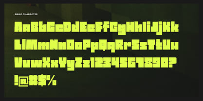 Mono Cubic Font Poster 10