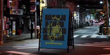 Mono Cubic Font Poster 9