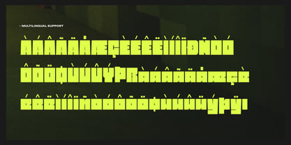 Mono Cubic Font Poster 11