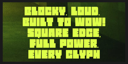 Mono Cubic Font Poster 2