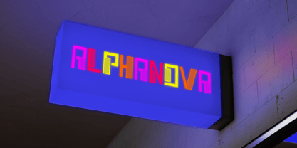 Neon Whirl Font Poster 4