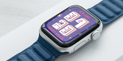 Neon Whirl Font Poster 6