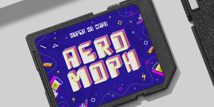 Neon Whirl Font Poster 8