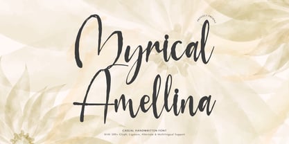 Myrical Amellina Font Poster 1