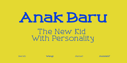 Anak Baru Font Poster 1