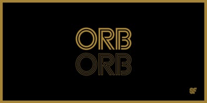 Orb Font Poster 1