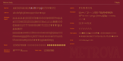 Metrova Font Poster 3