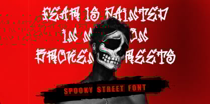 Spooky Street Font Poster 3