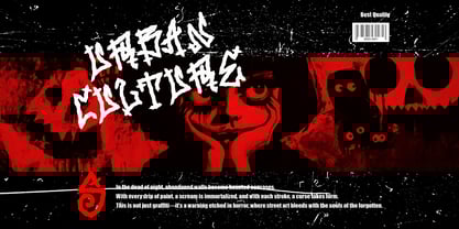 Spooky Street Font Poster 2