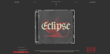 Grave Shade Font Poster 4