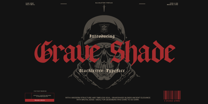 Grave Shade Font Poster 1