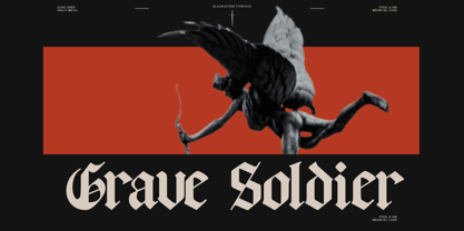 Grave Shade Font Poster 2