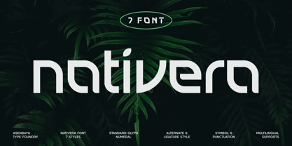 Nativera Font Poster 1