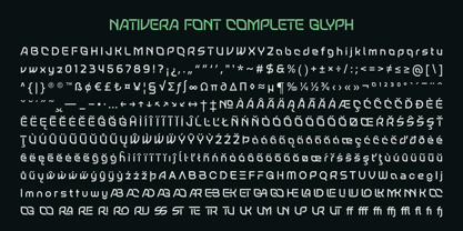 Nativera Font Poster 14