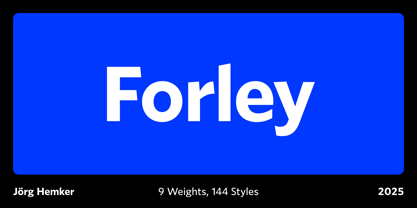 Forley Display Font Poster 1