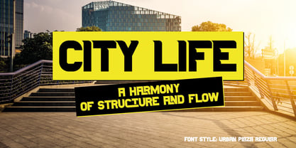 Urban Plaza Font Poster 2