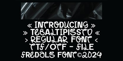 Fredals Experimental Display Font Poster 4