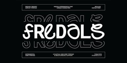 Fredals Experimental Display Font Poster 1