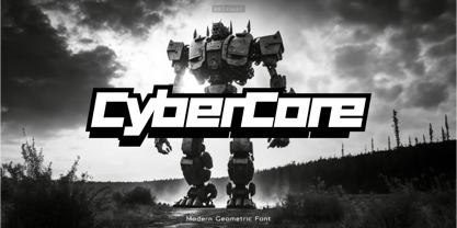 Cyber Core Font Poster 1