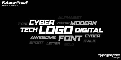 Cyber Core Font Poster 6