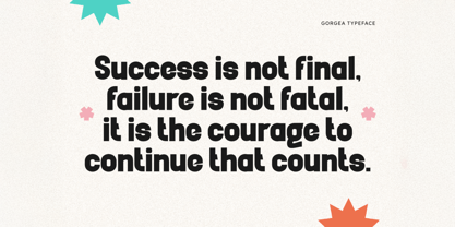 Gorgea Font Poster 5