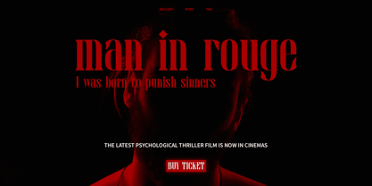 Darvine Font Poster 3