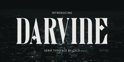 Darvine Font Poster 1