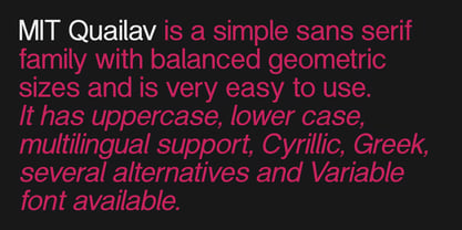 MIT Quailav Font Poster 7