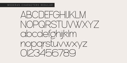Moderan Font Poster 3