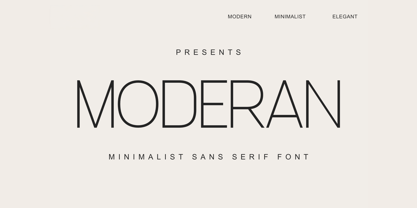 Moderan Font Poster 1