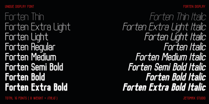 Forten Display Font Poster 2