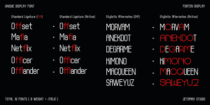 Forten Display Font Poster 8