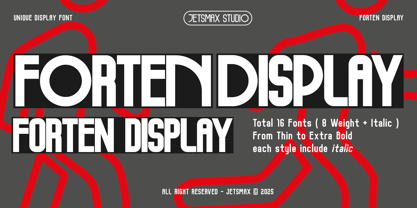 Forten Display Font Poster 1