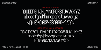 Forten Display Font Poster 4