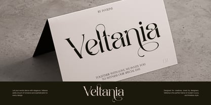 Veltania Display Pro Font Poster 14