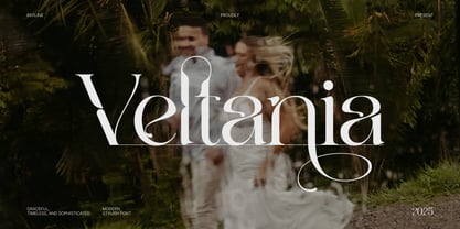 Veltania Display Pro Font Poster 1