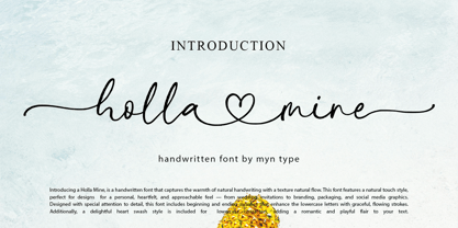 Holla Mine Font Poster 1