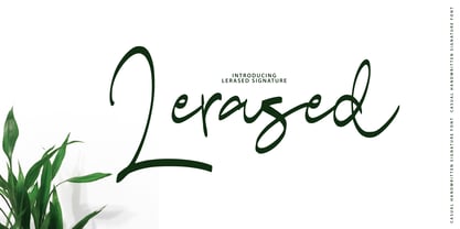 Lerased Signature Font Poster 1