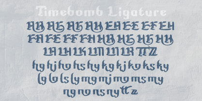 Timebomb Blackletter Font Poster 14