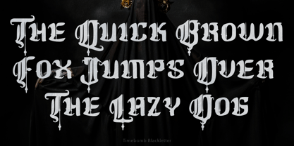 Timebomb Blackletter Font Poster 11